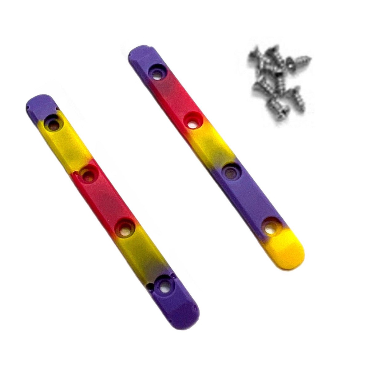 LC Boards Swirl Board Rails (Yellow/Red/Purple) - Fingerboard - FB Accessories