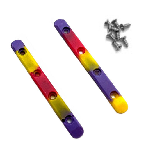 LC Boards Swirl Board Rails (Yellow/Red/Purple) - Fingerboard - FB Accessories