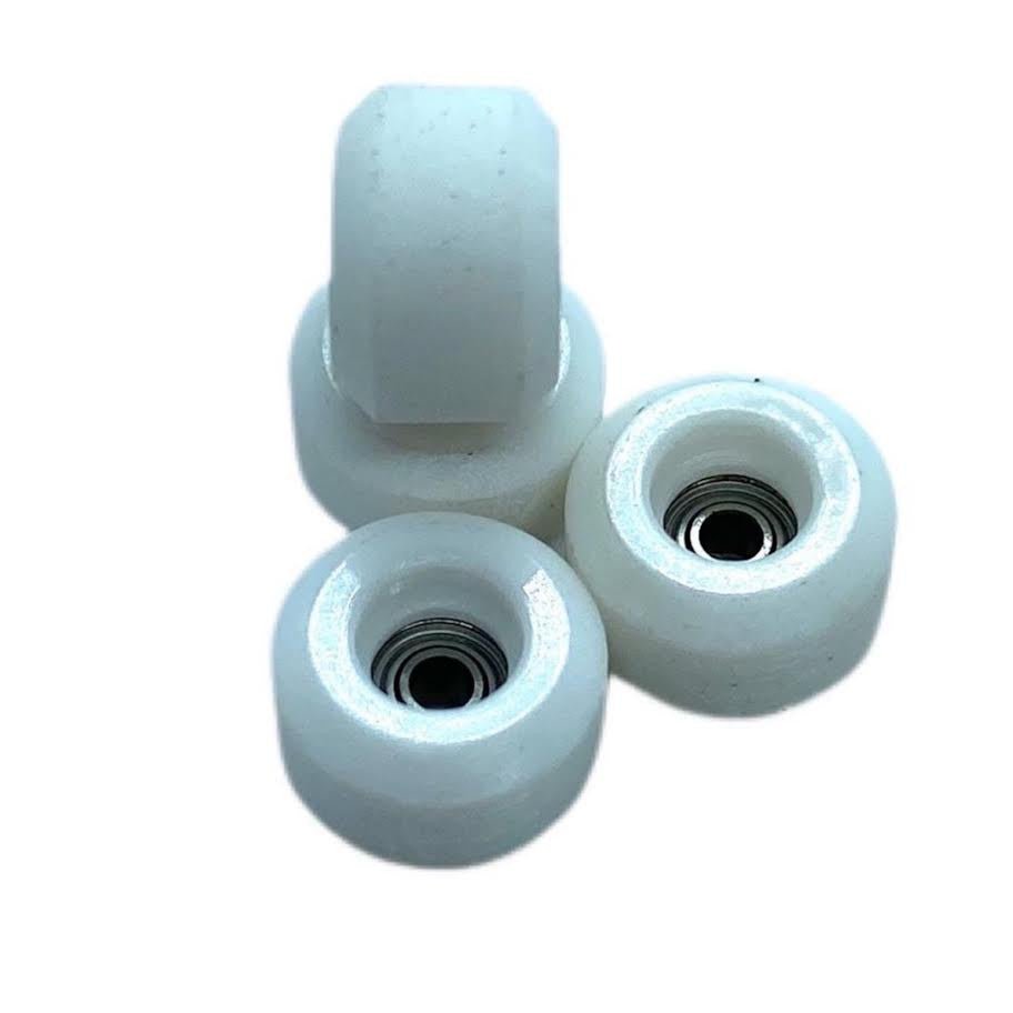 LC Boards Urethane 65D Street Wheels (White) - Fingerboard - FB Wheels