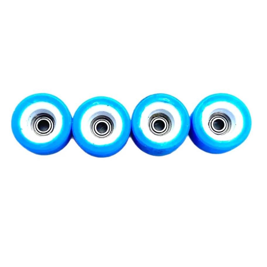 LC Boards Urethane Dual Core 65D Wheels (Blue/White) - Fingerboard - FB Wheels