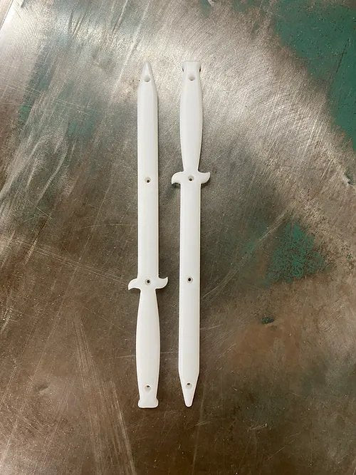 LJ Jawn Dagger Rails - White - Skateboard - Rails and Tails