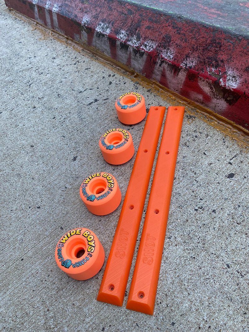 LJ X Snot Wide Boy Rails - Orange - Skateboard - Rails and Tails