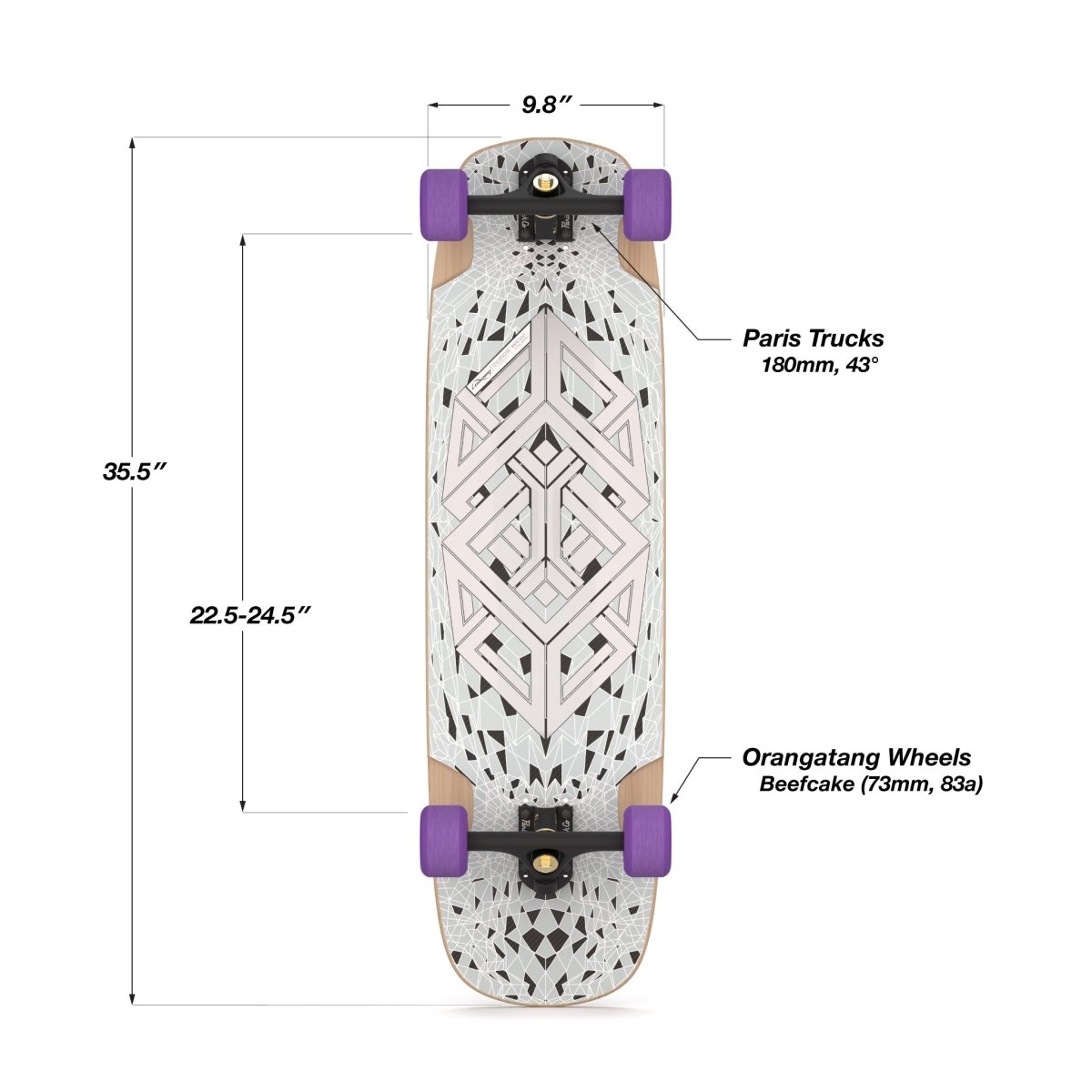 Loaded SnubNose Tesseract II 35.5 Limited Edition - Longboard - Completes