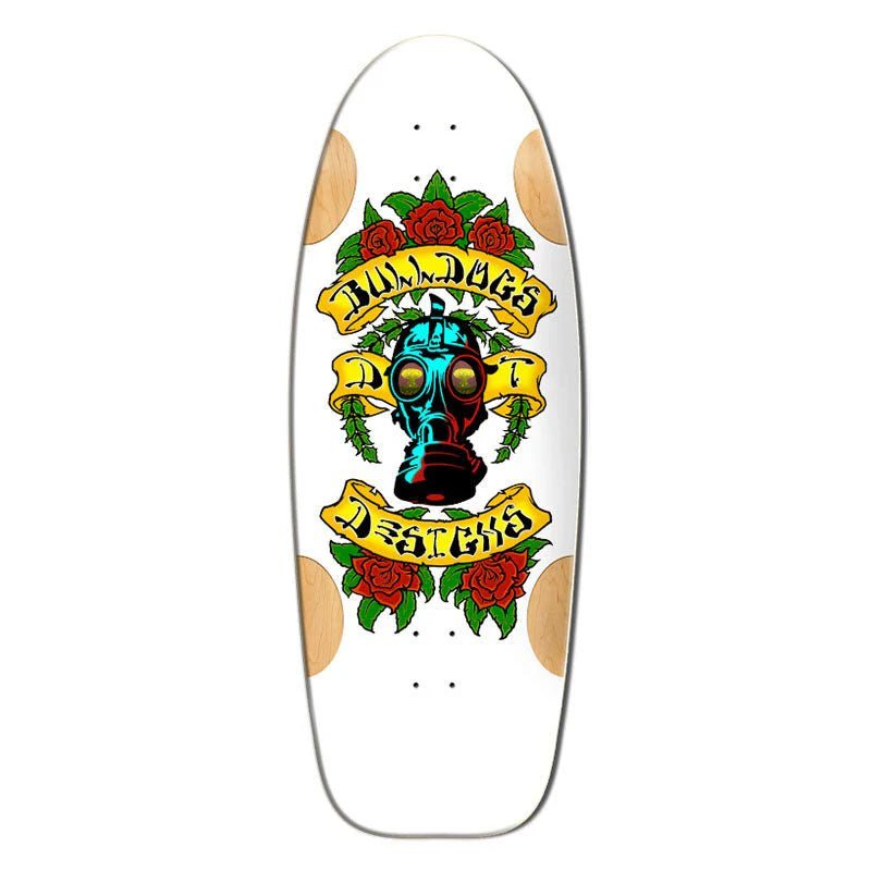 Madrid Bull Dog Car Paint White Formica Limited 11.875" Deck wb18.5 - Skateboard - Decks