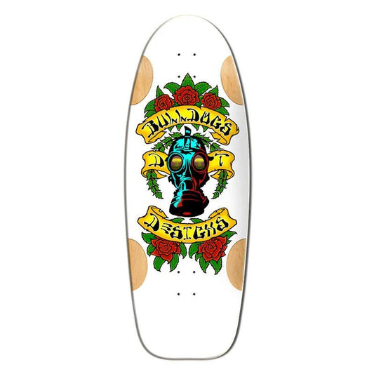 Madrid Bull Dog Car Paint White Formica Limited 11.875" Deck wb18.5 - Skateboard - Decks