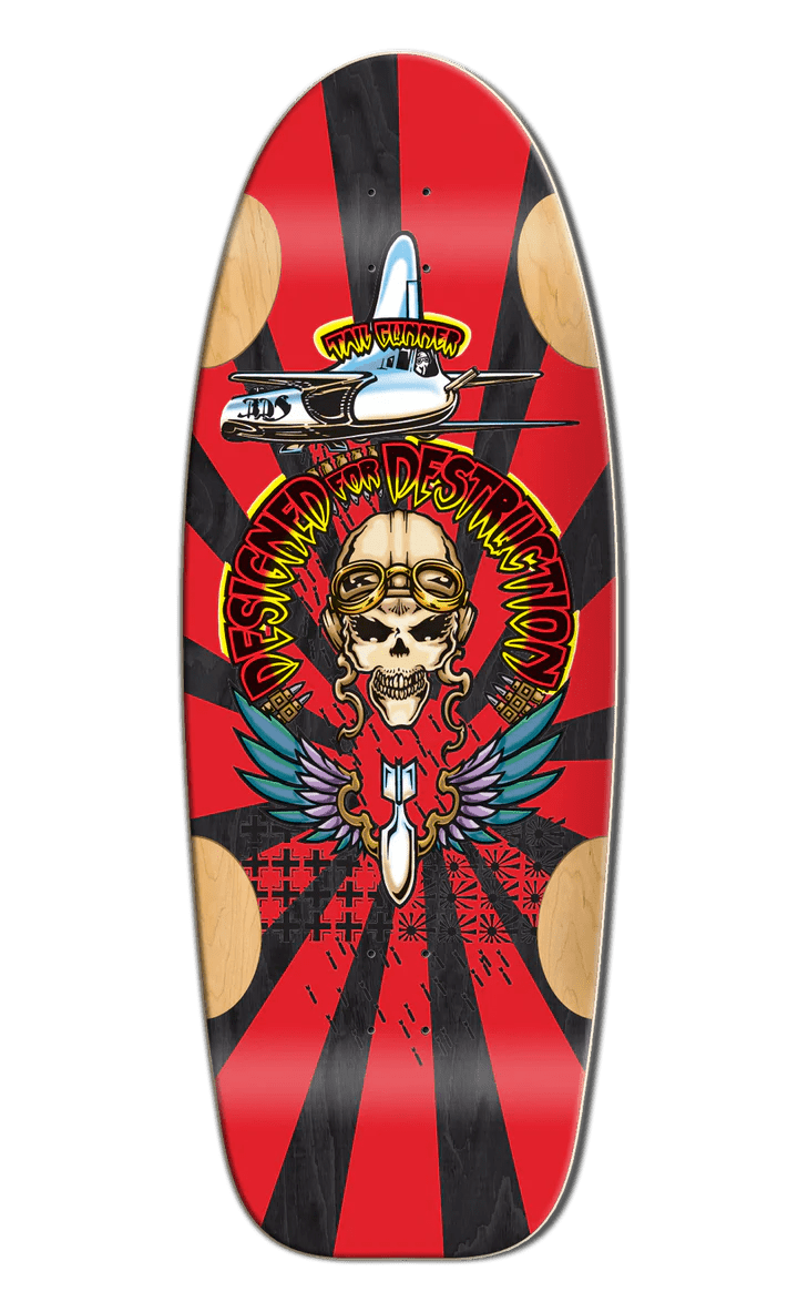 Madrid Bull Dog Tail Gunner Black Formica Limited 11.875" Deck wb18.5 - Skateboard - Decks