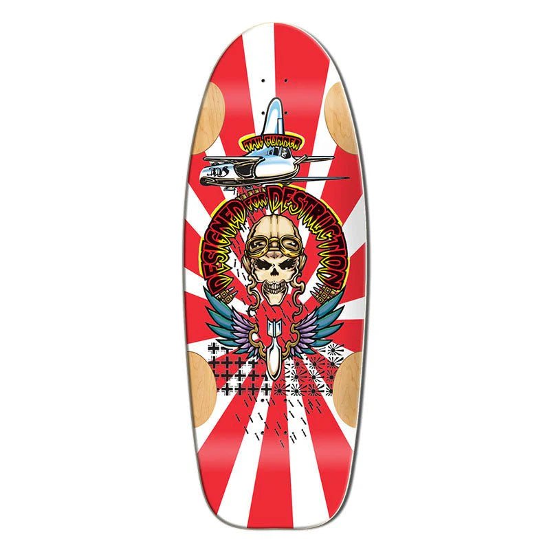 Madrid Bull Dog Tail Gunner White Formica Limited 11.875" Deck wb18.5 - Skateboard - Decks