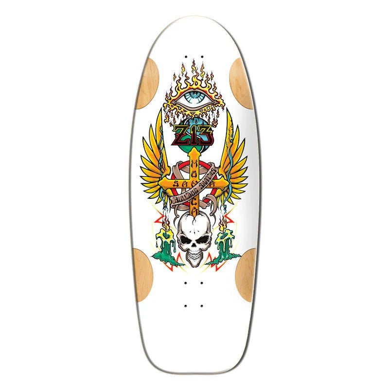 Madrid Bull Dog Z13 White Formica Limited 11.875" Deck wb18.5 - Skateboard - Decks