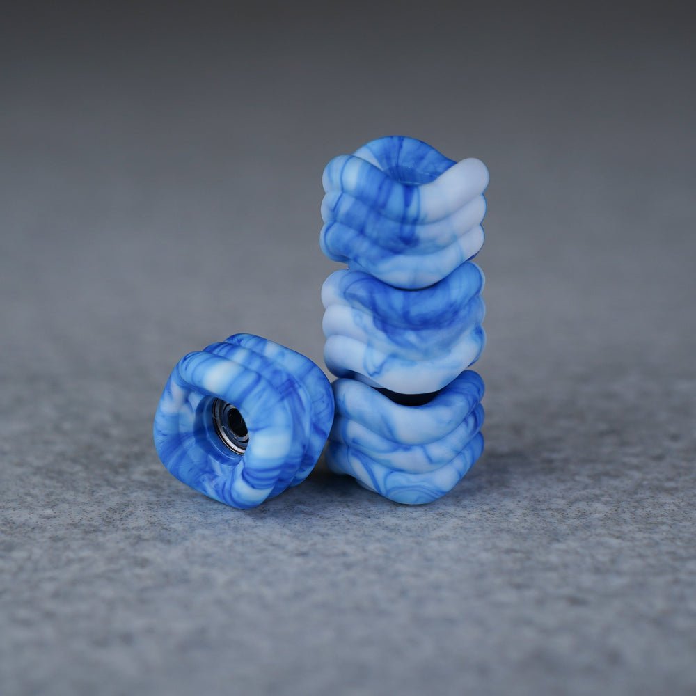 Maple Wheels Azure Swirl SHARK Fingerboard Wheels - Fingerboard - FB Wheels