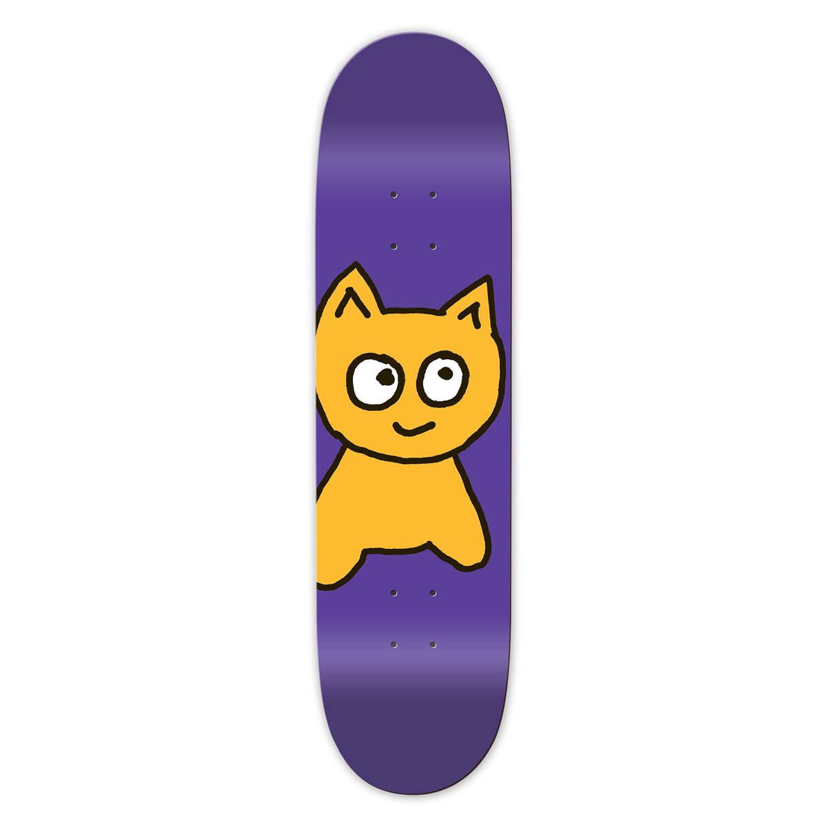 MEOW Big Cat Purple 7.5 Deck - Skateboard - Decks