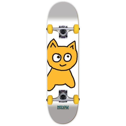 Meow Big Cat White 7.75 Complete Skateboard - Skateboard - Completes