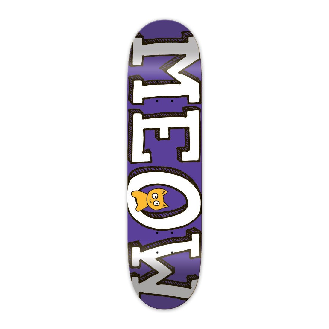 MEOW LOGO DECK PURPLE 8.0 - Skateboard - Decks