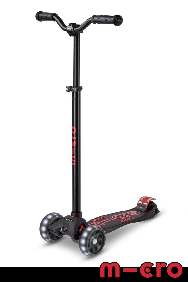 Micro Maxi Pro Black/Red Scooter - 