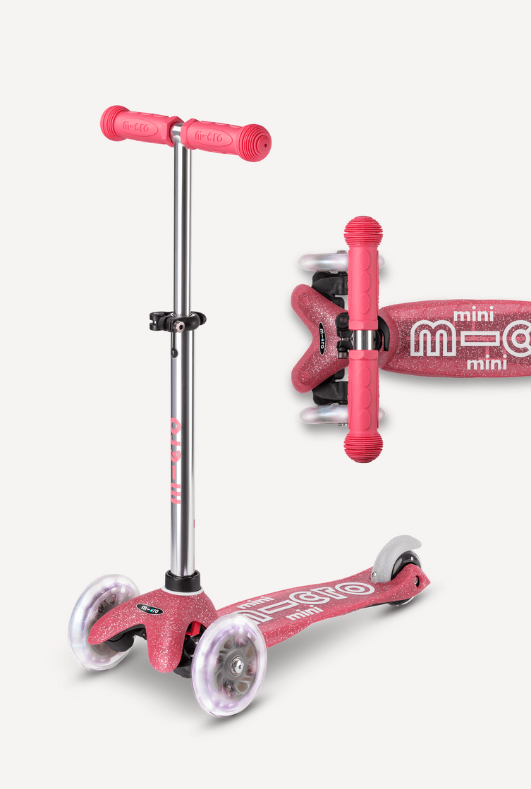 Micro Mini Deluxe LED Fairy Glitter Pink Scooter - 