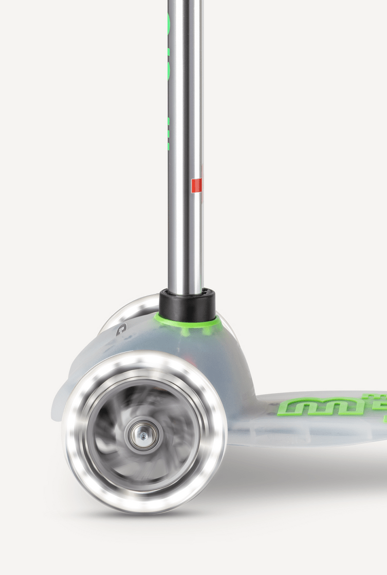 Micro Mini LED Green Flux Scooter - 