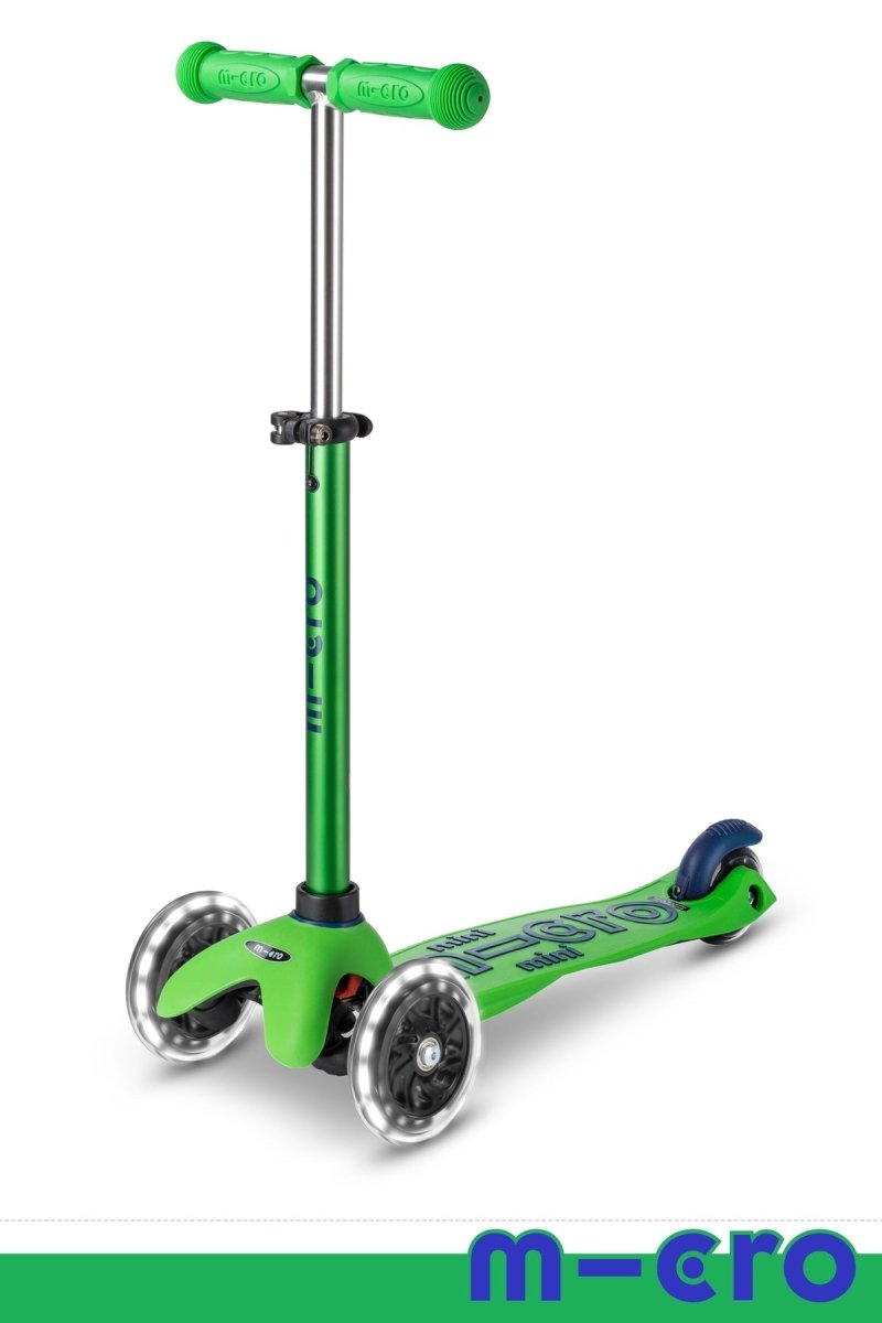 Micro Mini LED Green/Blue Scooter - 