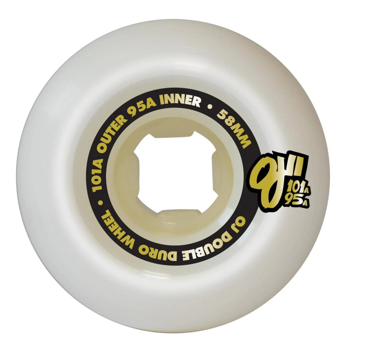 OJ 101a/95a Winkowski Gold Dope Planet Double Duro 58mm - Skateboard - Wheels