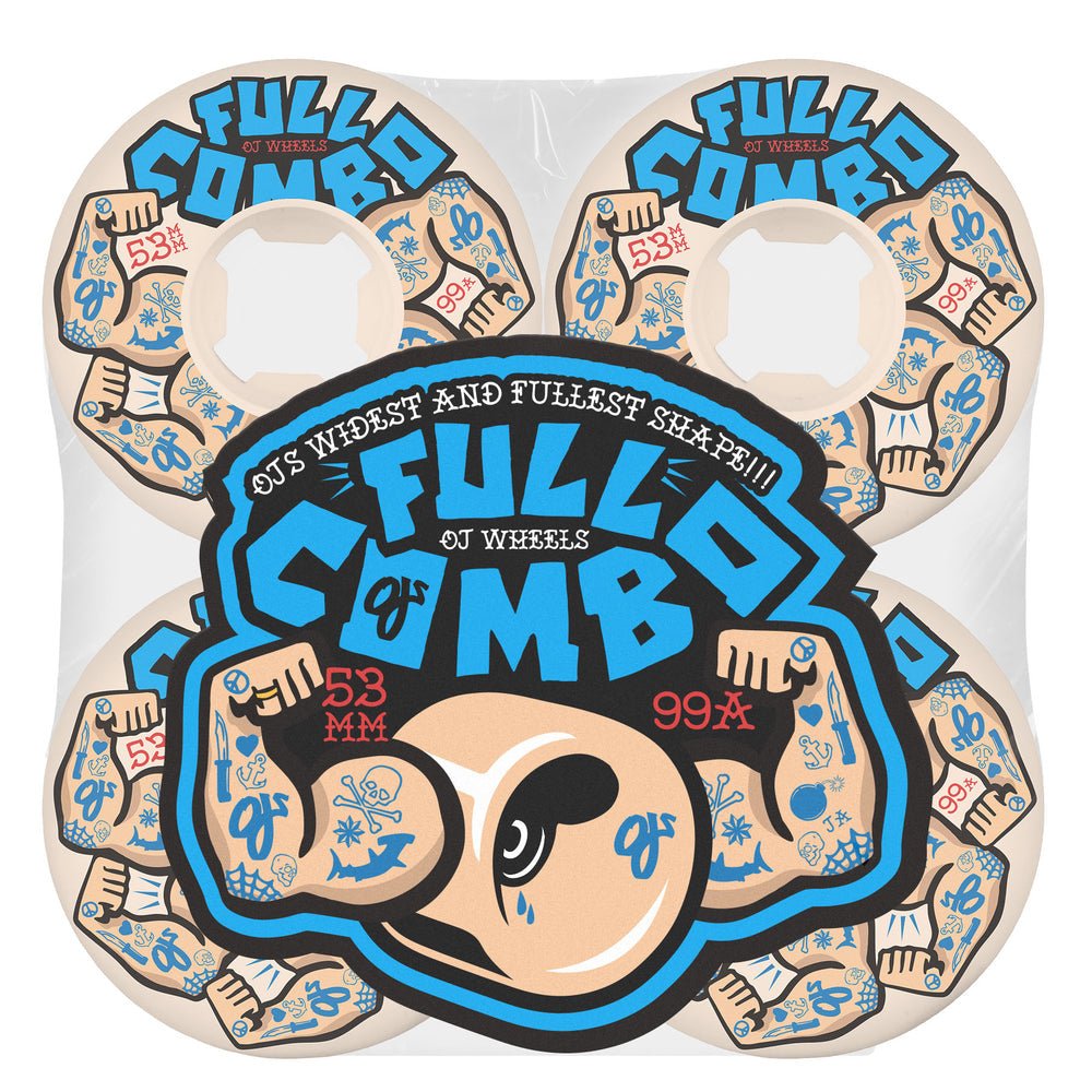 OJ 53mm Team Elite 99a Full Combo Skateboard Wheels - Skateboard - Wheels