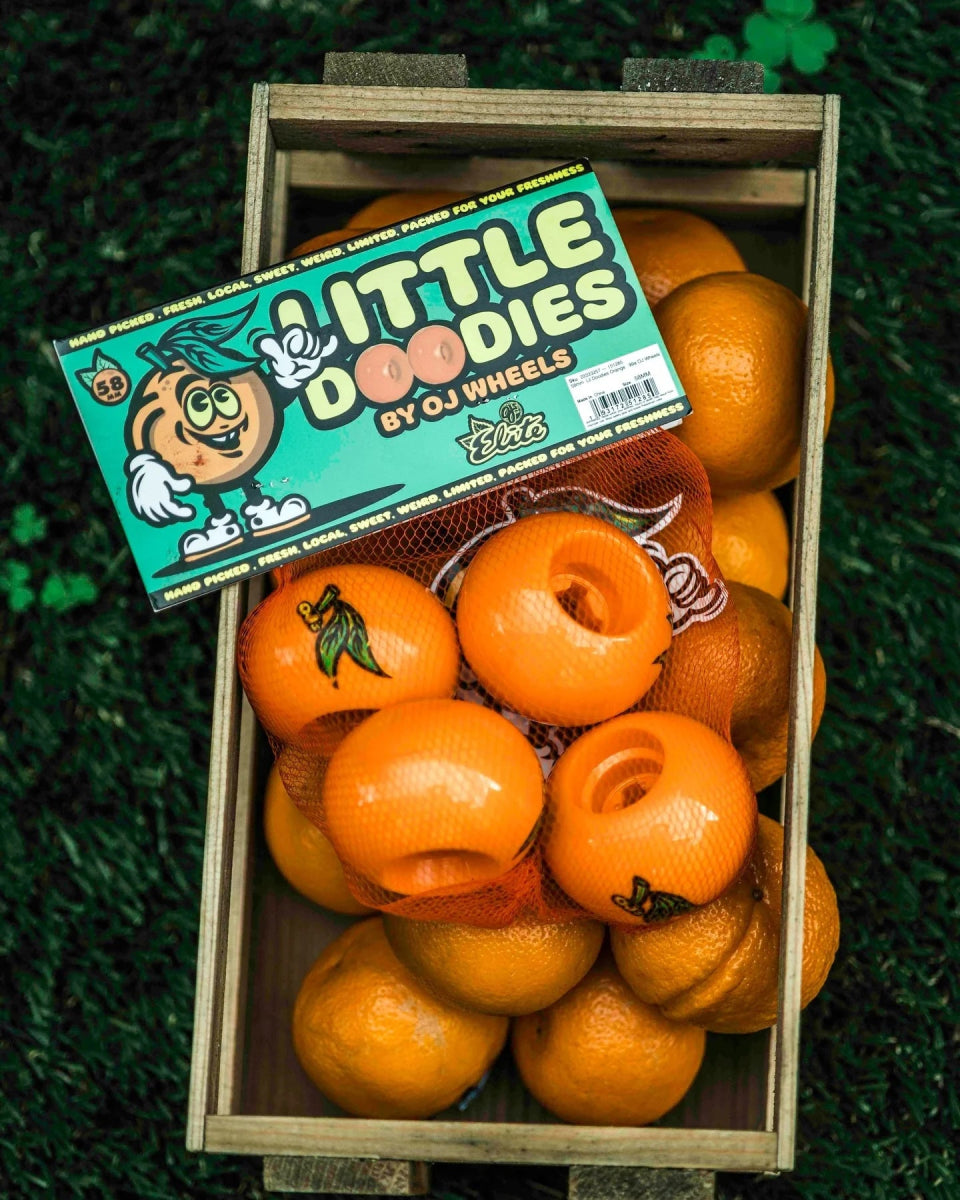 OJ 58mm Lil Doodies (Orange) 99a - Skateboard - Wheels