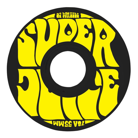 OJ 78a Mini Super Juice 55mm (Black/Yellow) - Skateboard - Wheels