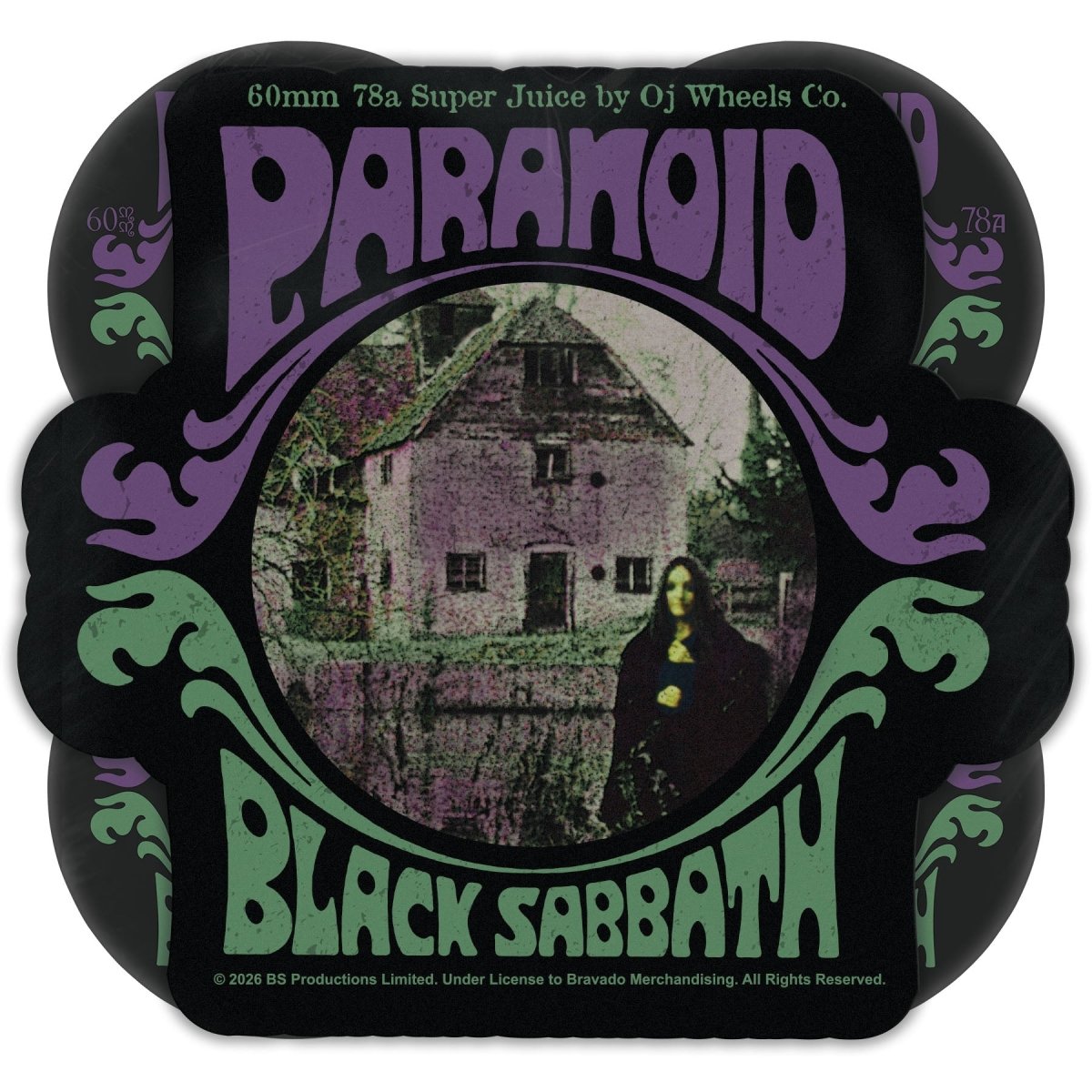 OJ 78a Super Juice 60mm Black Sabbath Paranoid Skateboard Wheels - Skateboard - Wheels