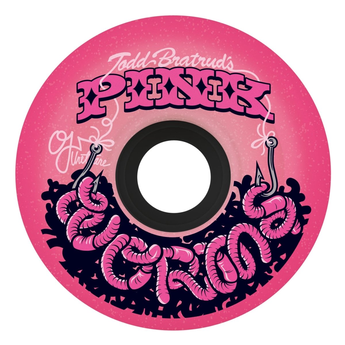 OJ 78a Super Juice 60mm Pink Worms Skateboard Wheels - Skateboard - Wheels