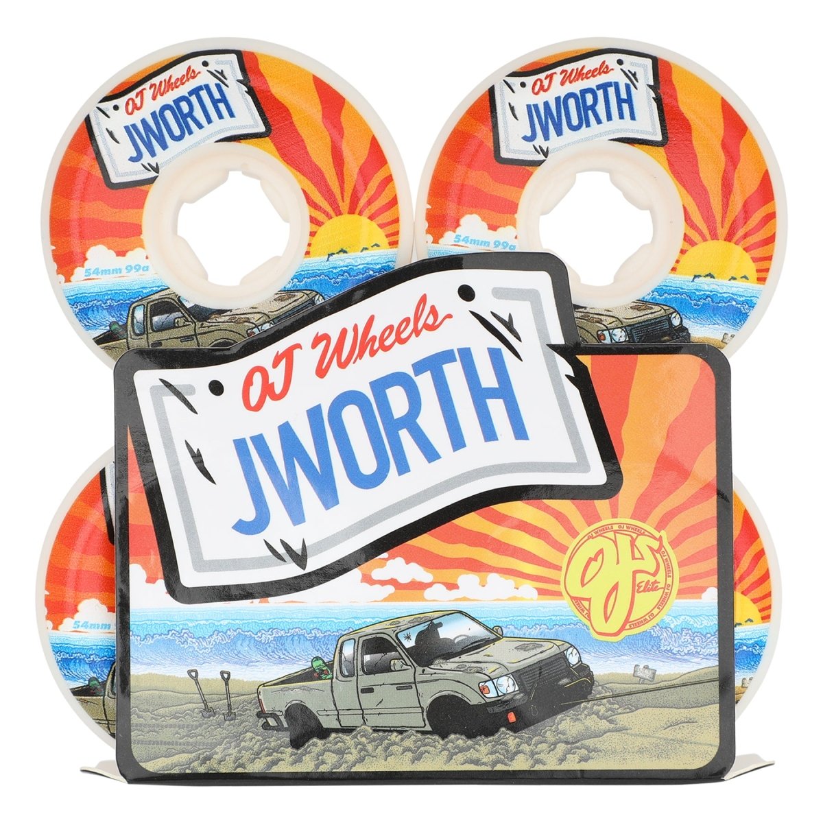 OJ 99a Elite Hardline John Worthington 54mm - Skateboard - Wheels