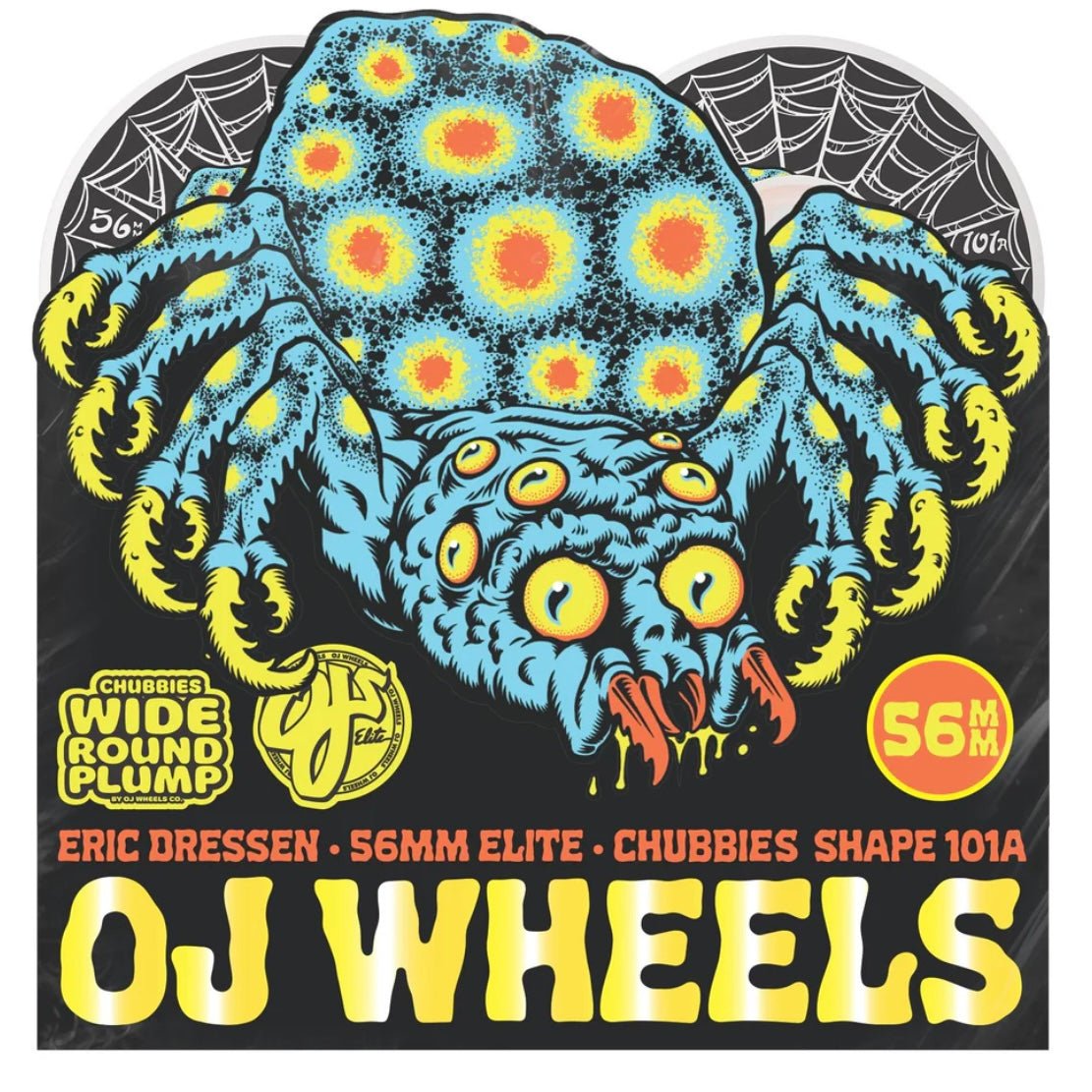 OJ 99a Eric Dressen Spider Elite Chubbies White 56mm - Skateboard - Wheels