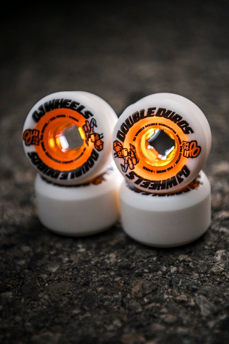 OJ 99a/95a Double Duro White Orange Mini Combo 54mm - Skateboard - Wheels