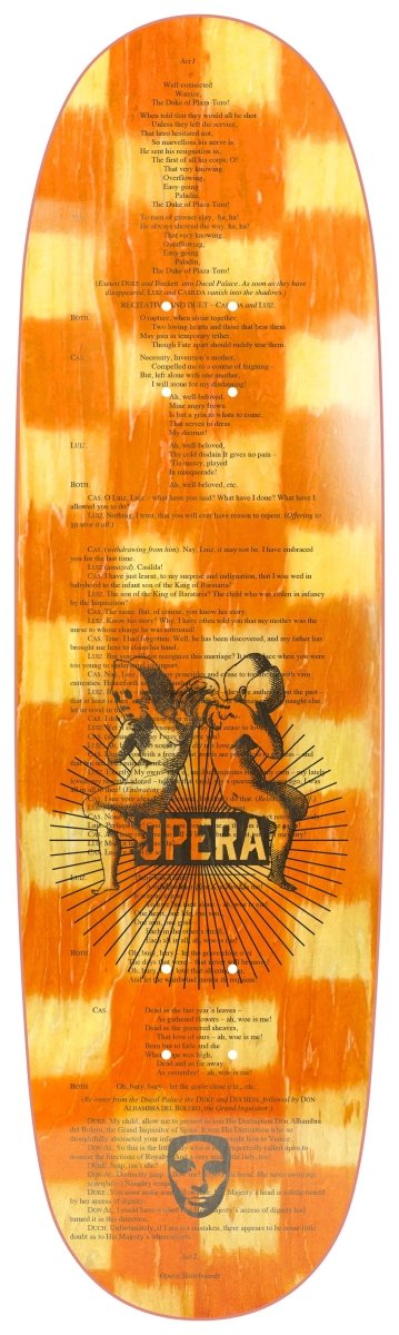 Opera 2035 Laser EX7 9.0" (Orange) Deck - Skateboard - Decks