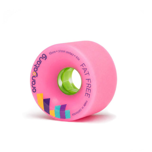 Orangatang 65m Fat Free 83a Pink Wheels - Skateboard - Wheels