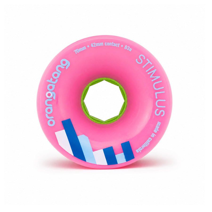Orangatang 70mm Stimulus 83a Pink Wheels - Skateboard - Wheels