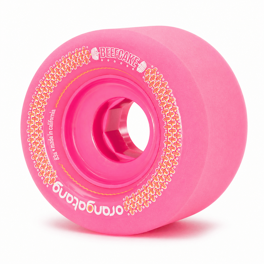 Orangatang 73mm Beefcake 83a Pink Wheels - Skateboard - Wheels