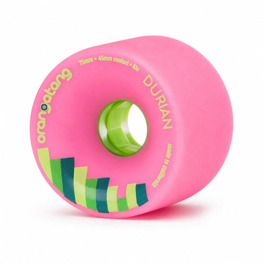 Orangatang 75mm Durian 83a Pink Wheels - Skateboard - Wheels
