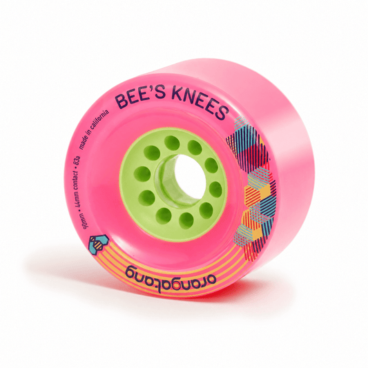 Orangatang 90mm Bee's Knees 83a Pink Wheels - Skateboard - Wheels