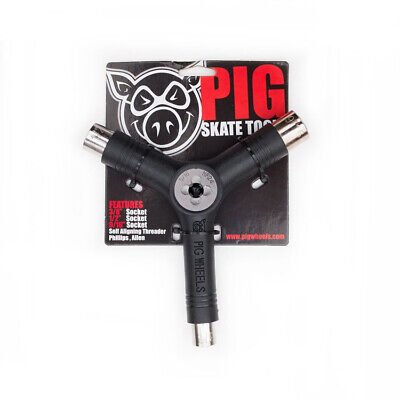 PIG TRI - SOCKET THREADER SKATE TOOL BLACK - Skate Accessories - Tools