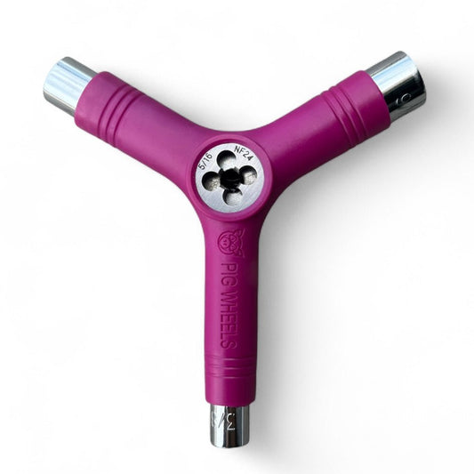 PIG TRI - SOCKET THREADER SKATE TOOL MAGENTA - Skate Accessories - Tools