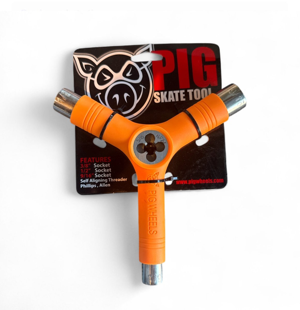 PIG TRI - SOCKET THREADER SKATE TOOL ORANGE - Skate Accessories - Tools