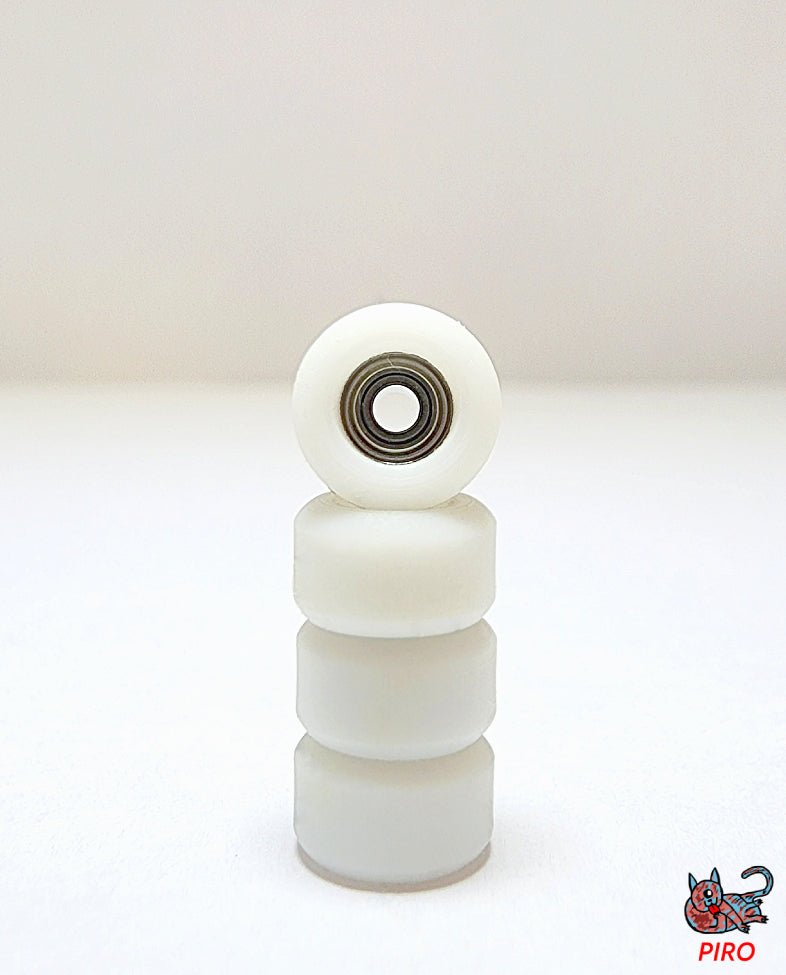 Piro Yeti White Performance Mini Fingerboard Wheels (P3) - Fingerboard - FB Wheels
