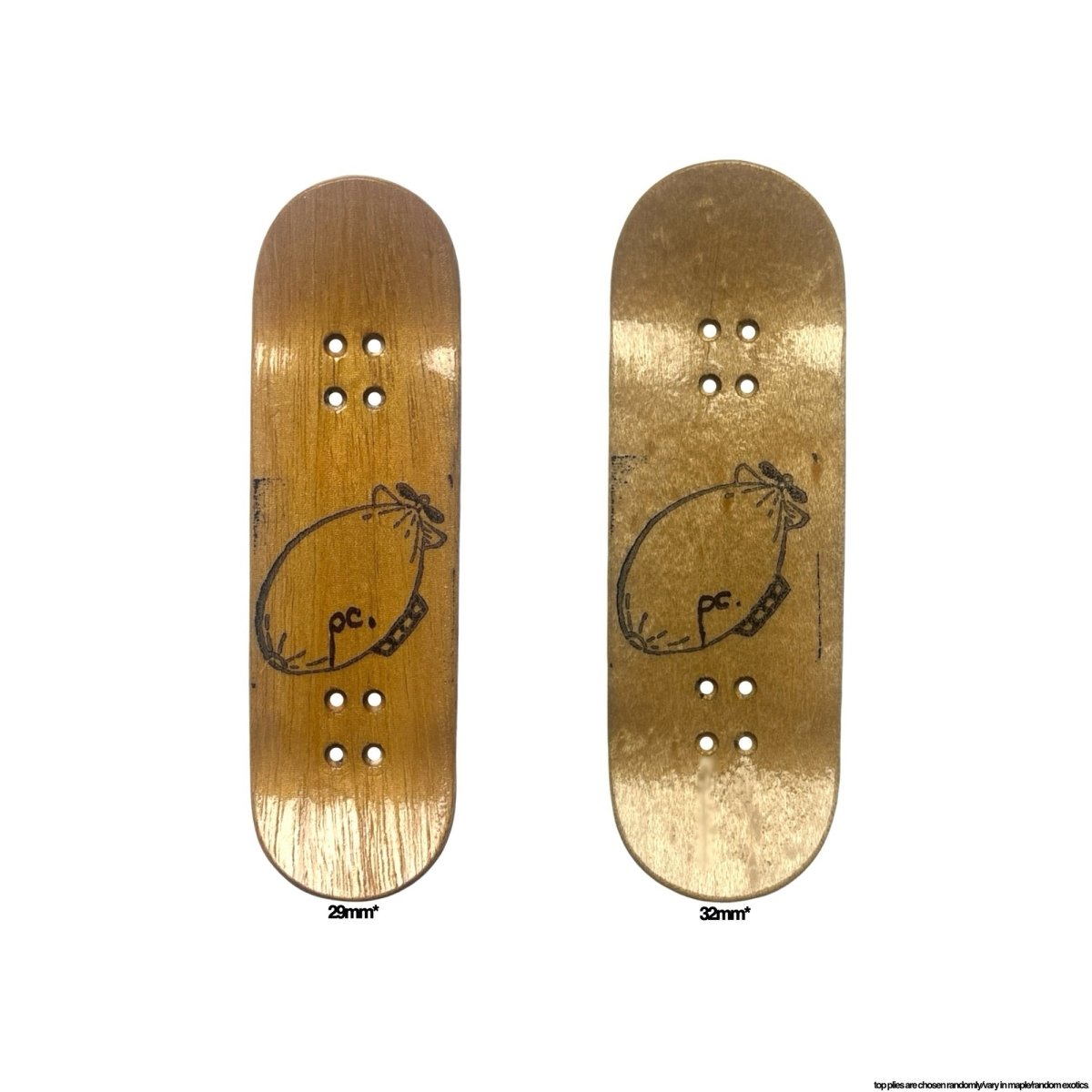 Plentychips 29mm Rally - "i cant sleep thinking you hate me" Fingerboard Deck - Fingerboard - FB Decks