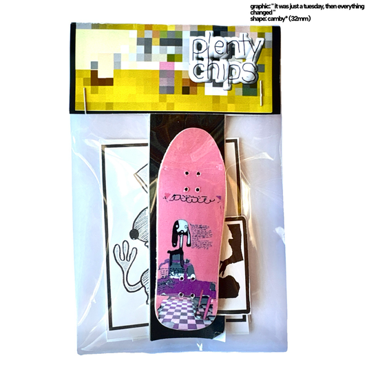 Plentychips 32mm camby - "tuesday" fingerboard deck - Fingerboard - FB Decks