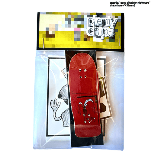 Plentychips 32mm henry - "nightmare" fingerboard deck - Fingerboard - FB Decks