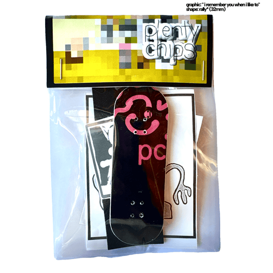Plentychips 32mm rally - "remember" fingerboard deck - Fingerboard - FB Decks