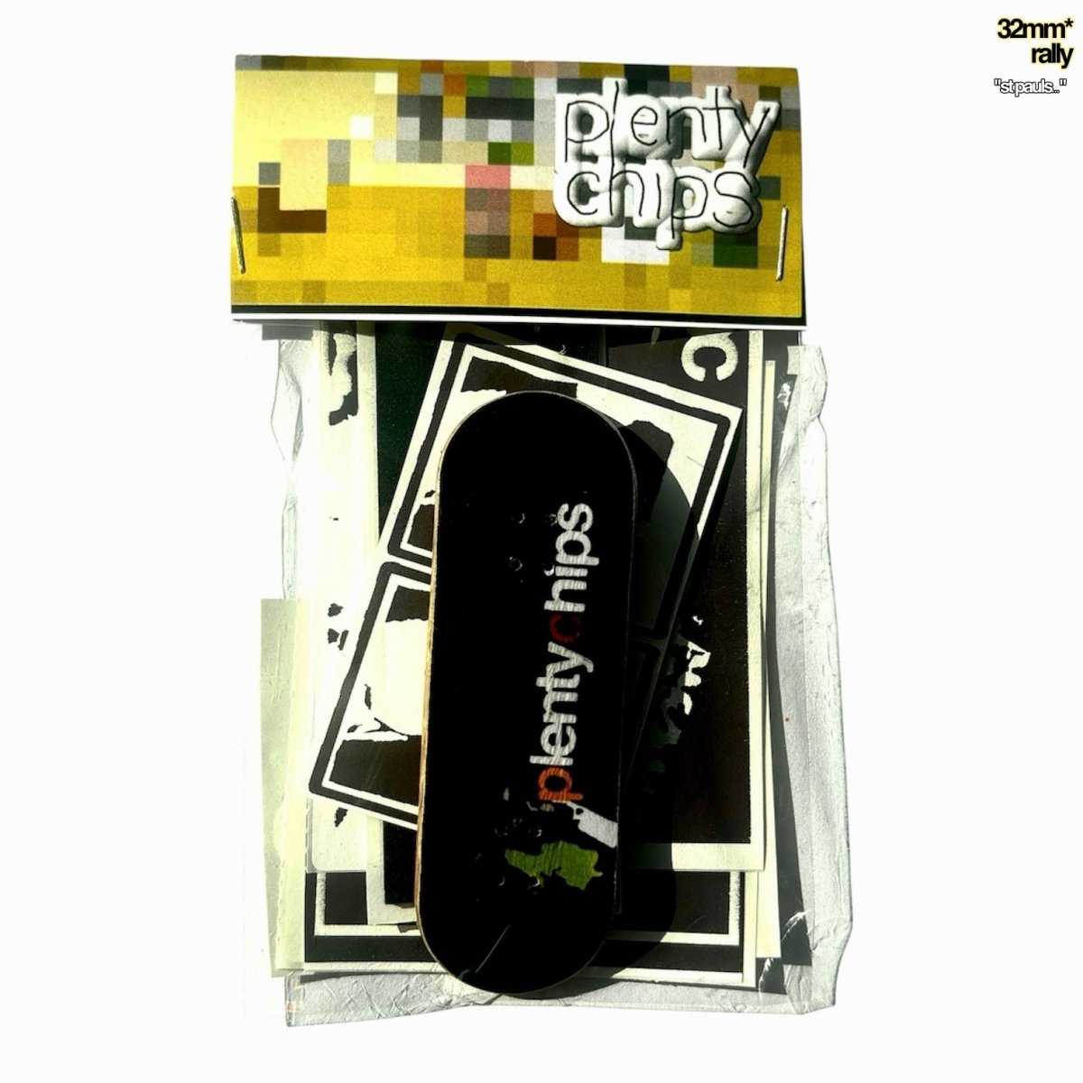 Plentychips 32mm rally - "stpauls..." Fingerboard Deck - Fingerboard - FB Decks