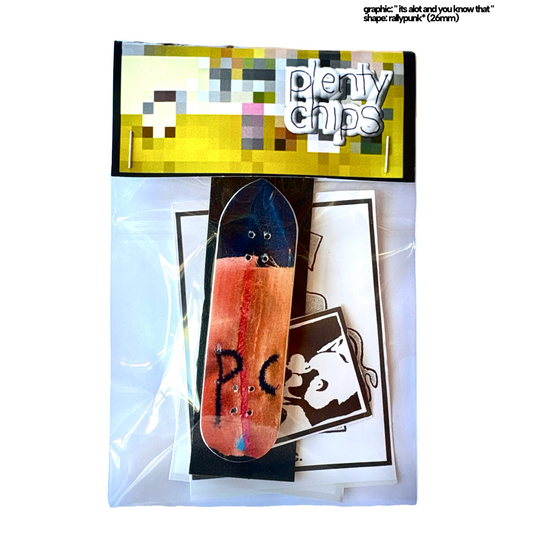 Plentychips 32mm rallypunk - "alot" fingerboard deck - Fingerboard - FB Decks