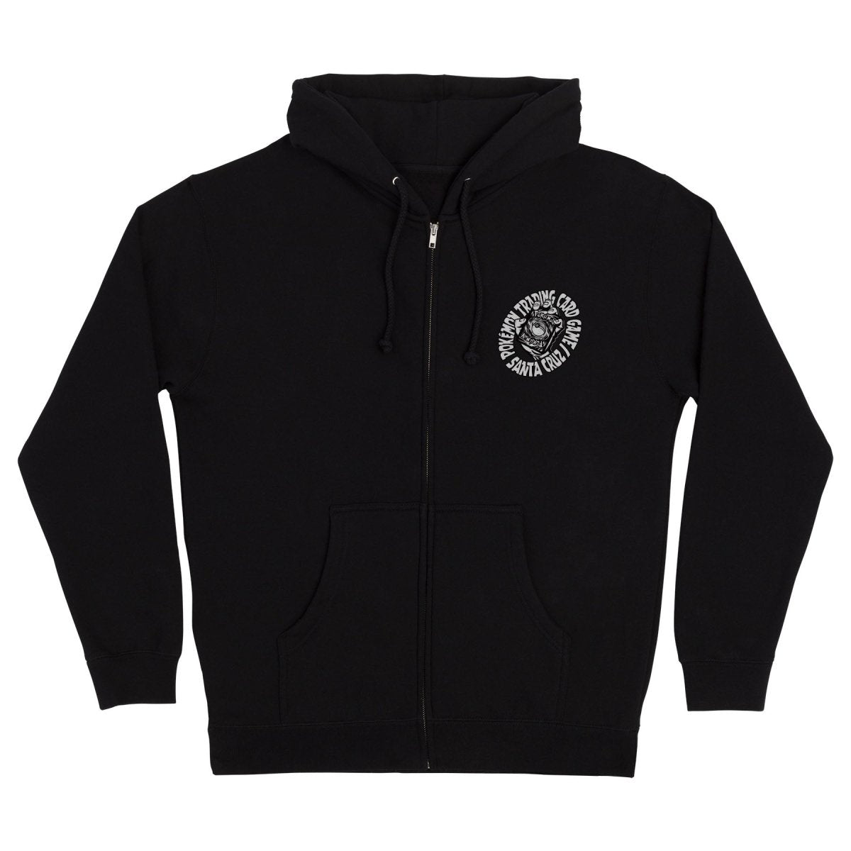 Pokemon TCG Hand Black Zip Hoodie -