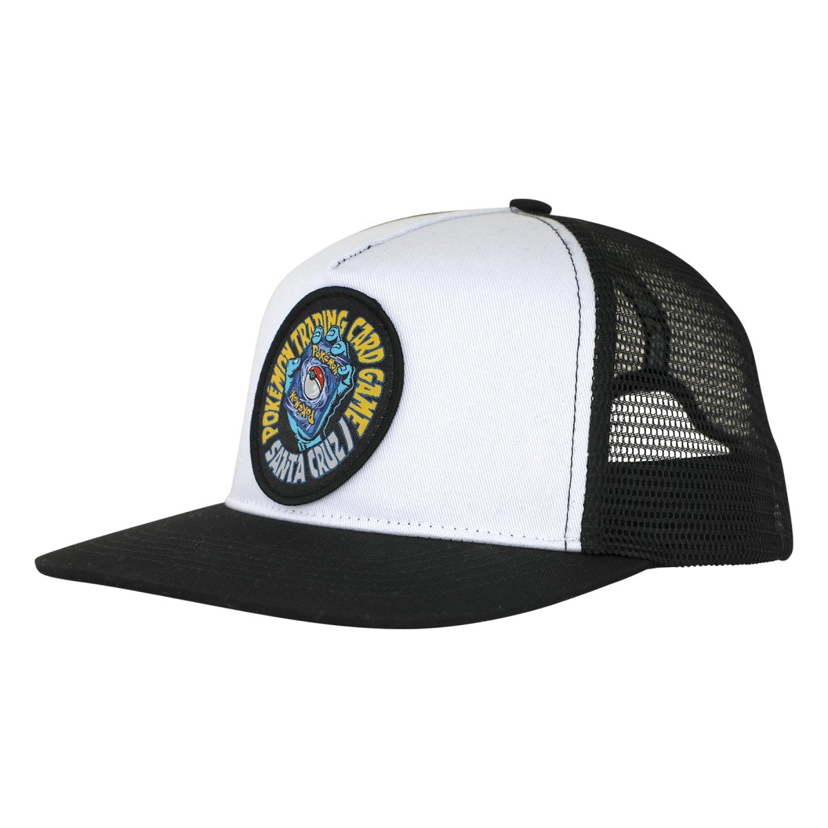 Pokemon TCG Hand White Mesh Snapback -