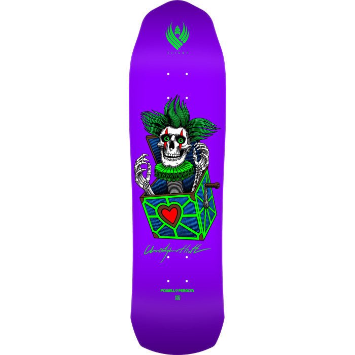 Powell Peralta Chris Hiett Skull 8.5" (317) Flight K26 Skateboard Deck - Skateboard - Decks