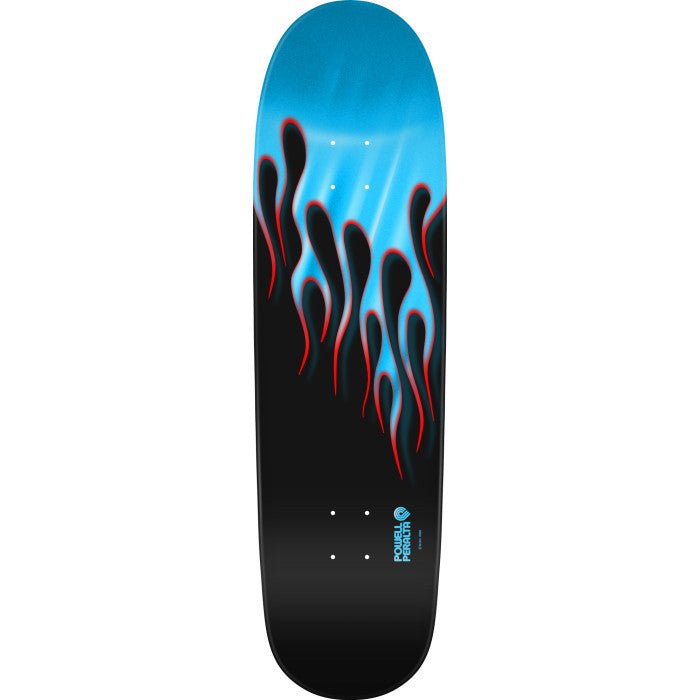 Powell Peralta Hot Rod Flames 9.375" Reissue Skateboard Deck Light Blue Foil - Skateboard - Decks