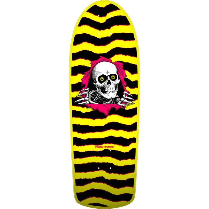 Powell Peralta OG Ripper Reissue 10" Skateboard Deck Yellow Veneer Skateboard Deck - Skateboard - Decks